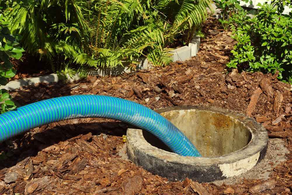 Las Vegas Septic Service technician working on septic system maintenance tasks