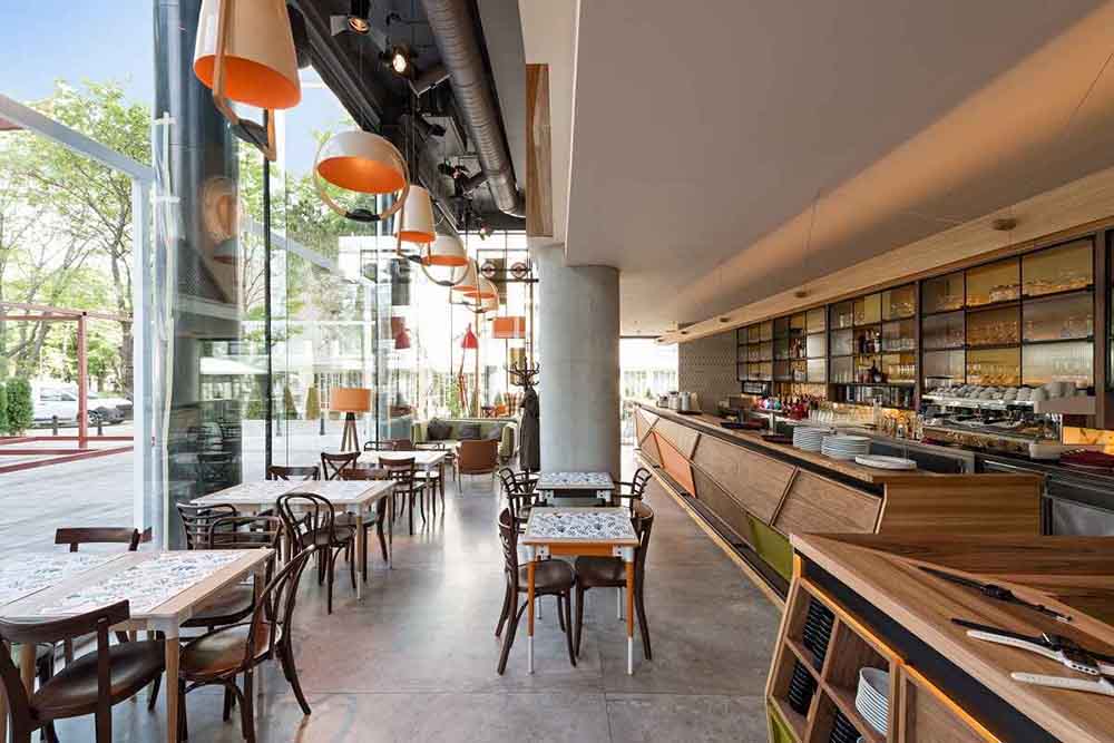 interior of a restaurant