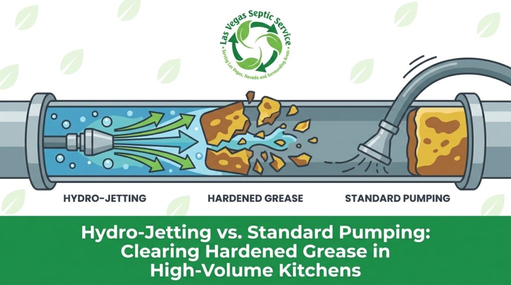 Hydro-Jetting vs. Standard Pumping: Clearing Hardened Grease in High-Volume Kitchens — featured image