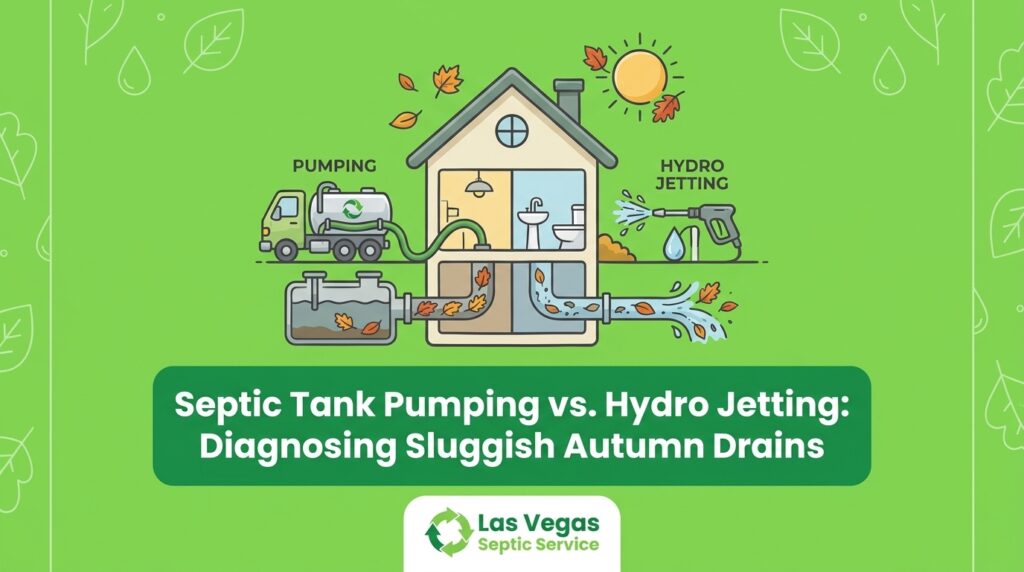 Septic Tank Pumping vs. Hydro Jetting: Diagnosing Sluggish Autumn Drains — featured image